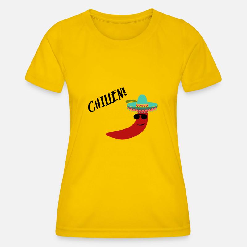 Chilling Chilli - Women's Functional T-Shirt - egg yellow