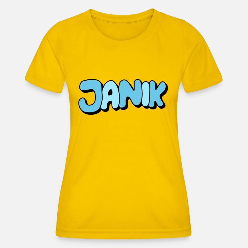 Janik - Women's Functional T-Shirt - egg yellow