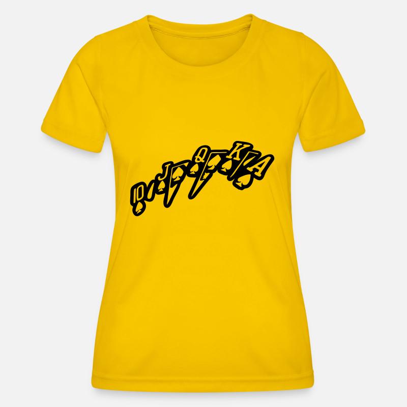 royal flush - Women's Functional T-Shirt - egg yellow