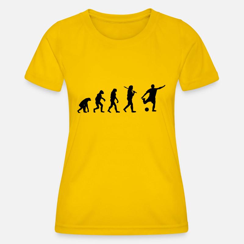 Soccer Evolution - Women's Functional T-Shirt - egg yellow