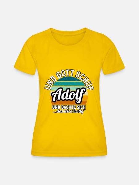 Adrian - Frauen Funktions-T-Shirt - Eigelb