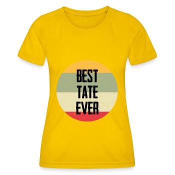 Best Tate Ever - Frauen Funktions-T-Shirt - Eigelb - Vorne - AI Model Female 172 dark (172cm)