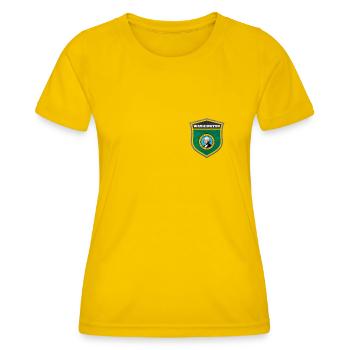 Washington - T-shirt sport Femme - jaune d'œuf - Devant - AI Model Female 172 dark (172cm)