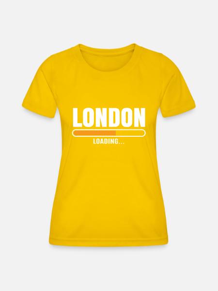 London - Frauen Funktions-T-Shirt - Eigelb
