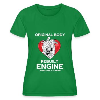 Operation Herz Geschenk - Frauen Funktions-T-Shirt - Kelly Green - Vorne - AI Model Female 172 dark (172cm)