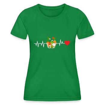 Salade Heartbeat - T-shirt sport Femme - vert - Devant - AI Model Female 172 dark (172cm)