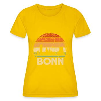 Bonn - Frauen Funktions-T-Shirt - Eigelb - Vorne - AI Model Female 172 dark (172cm)