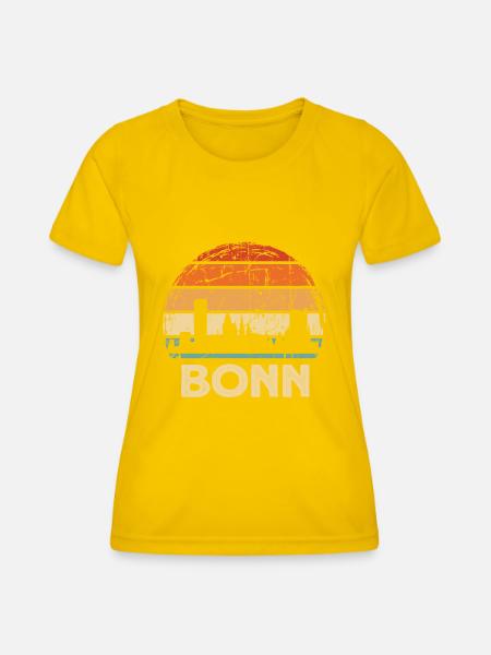 Bonn - Frauen Funktions-T-Shirt - Eigelb