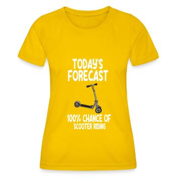 Scooter Scooter Scooter Cadeau - T-shirt sport Femme - jaune d'œuf - Devant - AI Model Female 172 dark (172cm)