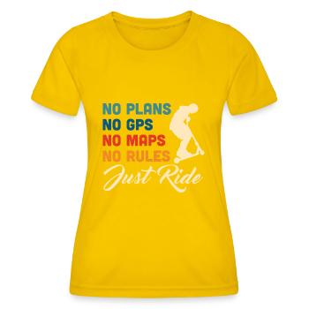 Scooter Scooter Scooter Cadeau - T-shirt sport Femme - jaune d'œuf - Devant - AI Model Female 172 dark (172cm)