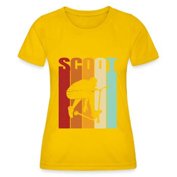 Scooter Scooter Scooter Cadeau - T-shirt sport Femme - jaune d'œuf - Devant - AI Model Female 172 dark (172cm)