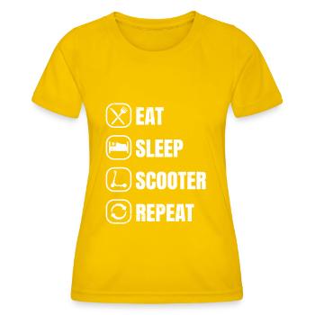 Scooter Scooter Scooter Cadeau - T-shirt sport Femme - jaune d'œuf - Devant - AI Model Female 172 dark (172cm)