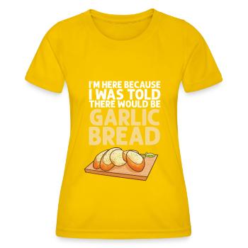 Ail Ail Pain Pain Cadeau alimentaire - T-shirt sport Femme - jaune d'œuf - Devant - AI Model Female 172 dark (172cm)
