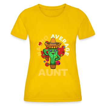 Cinco De Mayo Tante - Frauen Funktions-T-Shirt - Eigelb - Vorne - AI Model Female 172 dark (172cm)