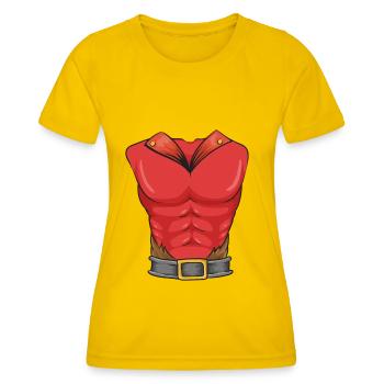 Costume du diable - T-shirt sport Femme - jaune d'œuf - Devant - AI Model Female 172 dark (172cm)