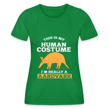 Aardvark - Women's Functional T-Shirt - kelly green - Front - AI Model Female 172 dark (172cm)