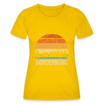 Canton de Sønderborg - T-shirt sport Femme - jaune d'œuf - Devant - AI Model Female 172 dark (172cm)