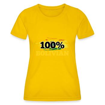 Bolivien - Frauen Funktions-T-Shirt - Eigelb - Vorne - AI Model Female 172 dark (172cm)