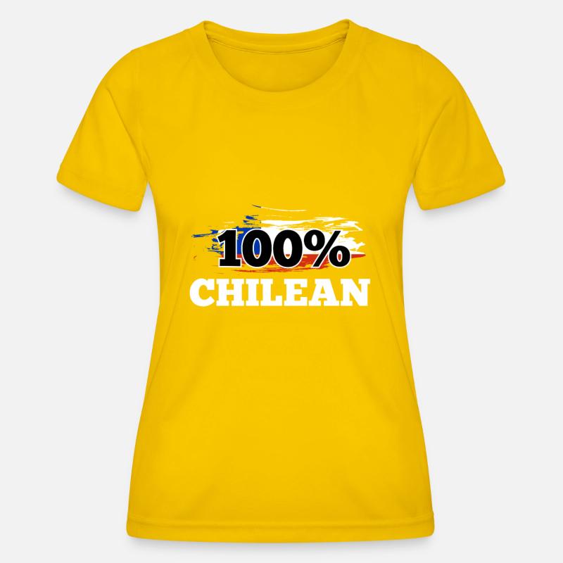 Chile - Women's Functional T-Shirt - egg yellow