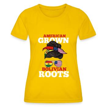 Bolivien - Frauen Funktions-T-Shirt - Eigelb - Vorne - AI Model Female 172 dark (172cm)