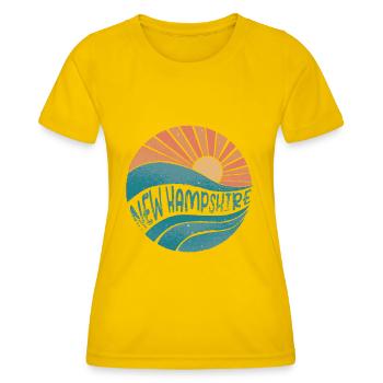 New Hampshire - T-shirt sport Femme - jaune d'œuf - Devant - AI Model Female 172 dark (172cm)