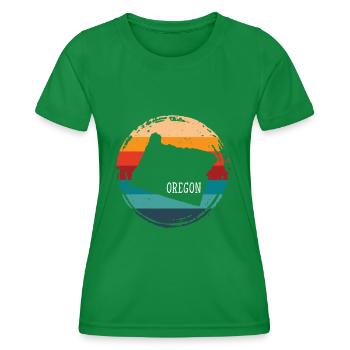 Oregon - Frauen Funktions-T-Shirt - Kelly Green - Vorne - AI Model Female 172 dark (172cm)