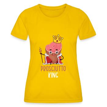 Jambon - T-shirt sport Femme - jaune d'œuf - Devant - AI Model Female 172 dark (172cm)