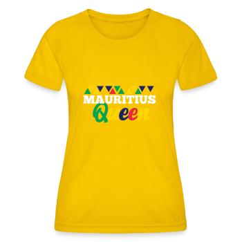 Maurice - T-shirt sport Femme - jaune d'œuf - Devant - AI Model Female 172 dark (172cm)