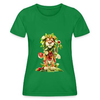 Salade de lion - T-shirt sport Femme - vert - Devant - AI Model Female 172 dark (172cm)