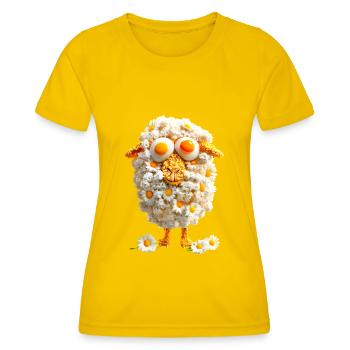 Riz frit de mouton - T-shirt sport Femme - jaune d'œuf - Devant - AI Model Female 172 dark (172cm)