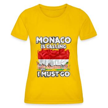 Monaco - Frauen Funktions-T-Shirt - Eigelb - Vorne - AI Model Female 172 dark (172cm)