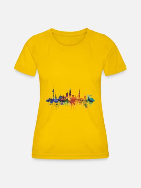 Nordhorn - Frauen Funktions-T-Shirt - Eigelb