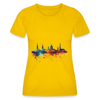 Ravensburg - Frauen Funktions-T-Shirt - Eigelb - Vorne - AI Model Female 172 dark (172cm)
