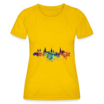 Verden (Aller) - T-shirt sport Femme - jaune d'œuf - Devant - AI Model Female 172 dark (172cm)