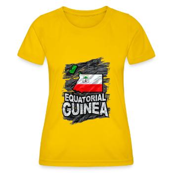 Guinea - Frauen Funktions-T-Shirt - Eigelb - Vorne - AI Model Female 172 dark (172cm)