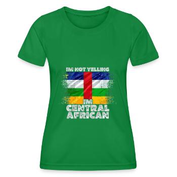 Central African Republic - Women's Functional T-Shirt - kelly green - Front - AI Model Female 172 dark (172cm)