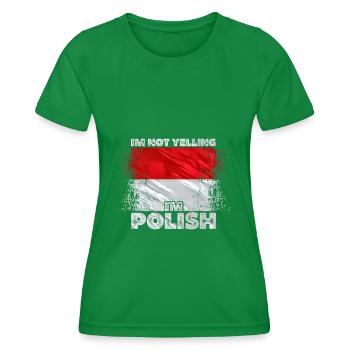 Polen - Frauen Funktions-T-Shirt - Kelly Green - Vorne - AI Model Female 172 dark (172cm)