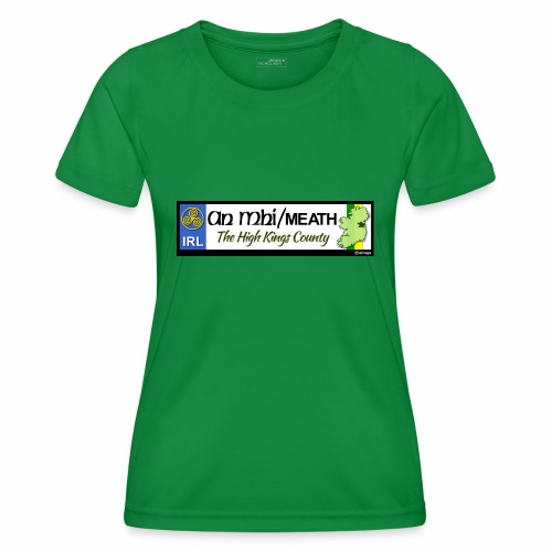 CO. MEATH, IRELAND: licence plate tag style decal - Women's Functional T-Shirt