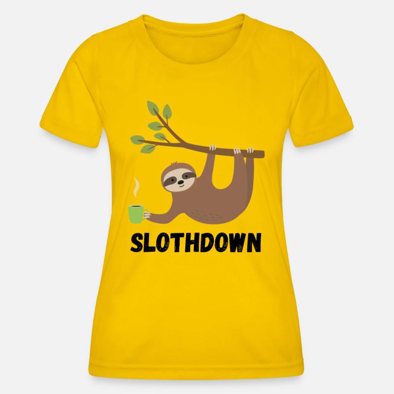 Slothdown - Women's Functional T-Shirt - egg yellow