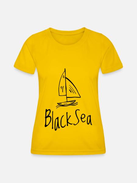 Black Sea - Frauen Funktions-T-Shirt - Eigelb