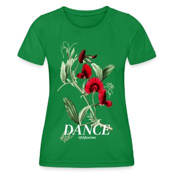 Série « Fckfascism » | Danser - T-shirt sport Femme - vert - Devant - AI Model Female 172 dark (172cm)