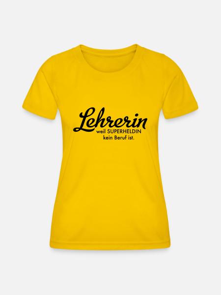Lehrerin - Frauen Funktions-T-Shirt - Eigelb