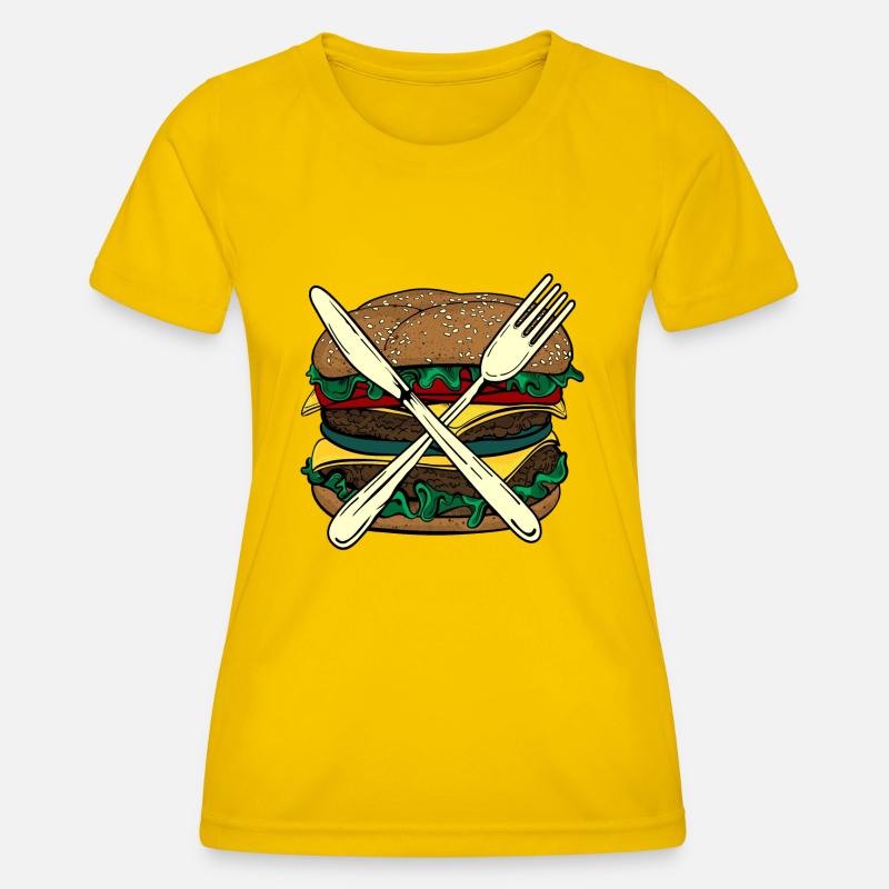 Burger X - Women's Functional T-Shirt - egg yellow