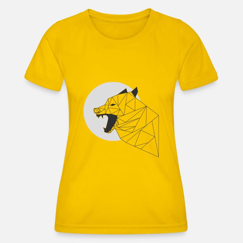 grey wolf - Women's Functional T-Shirt - egg yellow