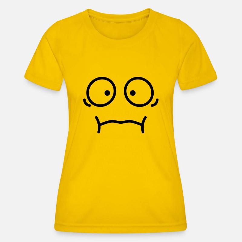 smiley10b - Women's Functional T-Shirt - egg yellow
