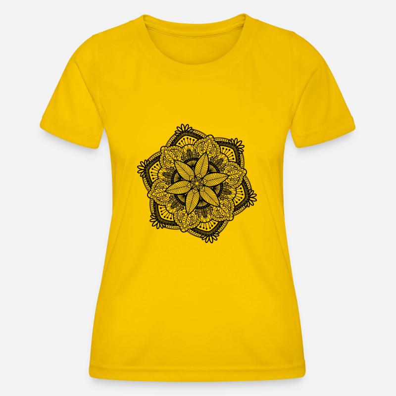 Mandala - Women's Functional T-Shirt - egg yellow