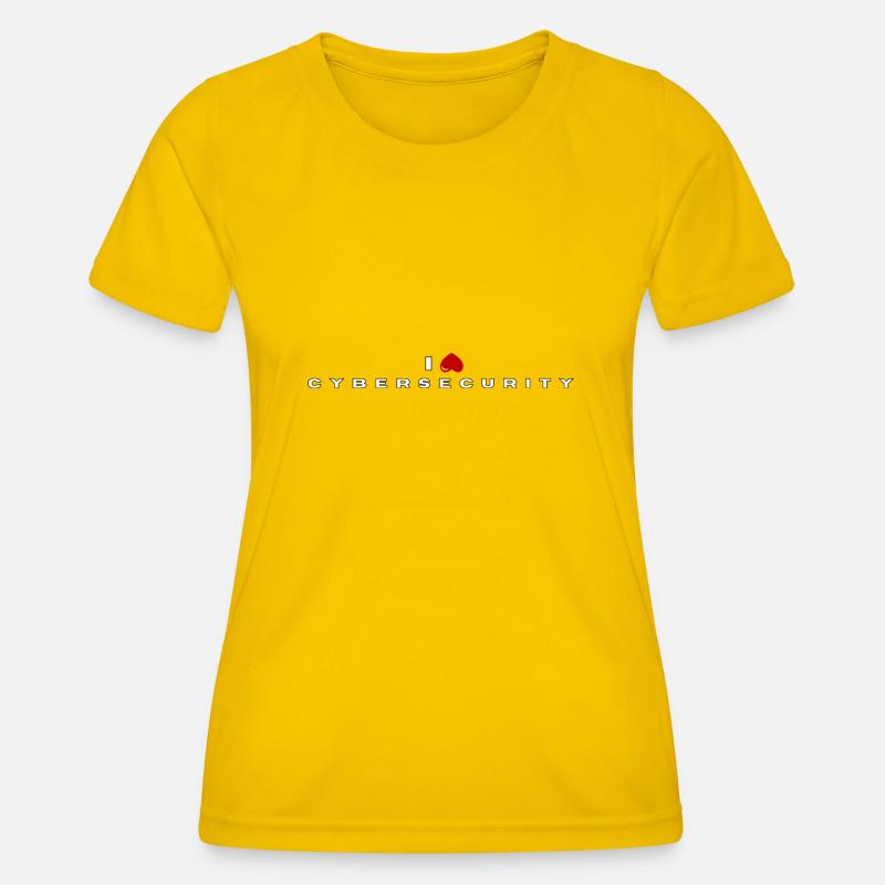 I hate Cybersecurity - Women's Functional T-Shirt - egg yellow