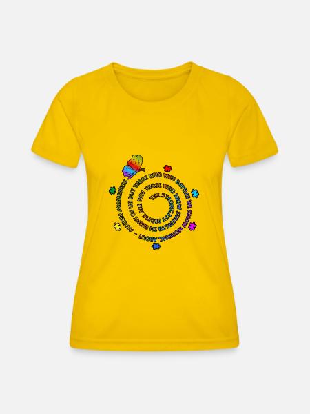 Starke Menschen Autismus Bewusstsein Autistische - Frauen Funktions-T-Shirt - Eigelb