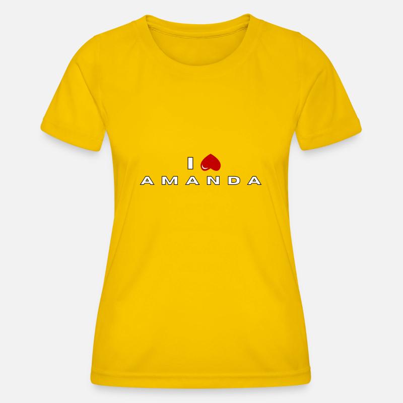 I hate Amanda - Women's Functional T-Shirt - egg yellow