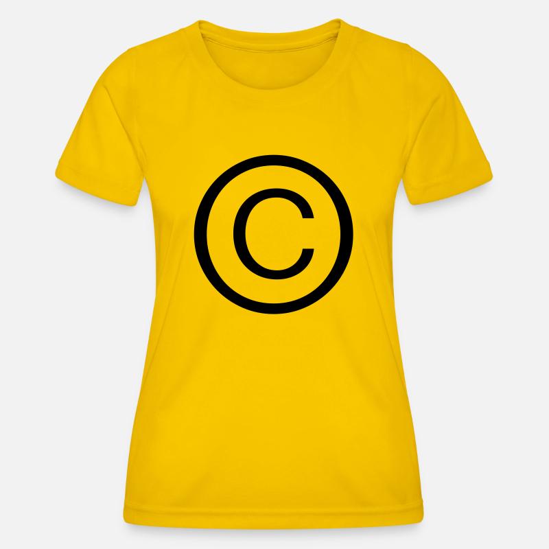 Copyright - Women's Functional T-Shirt - egg yellow